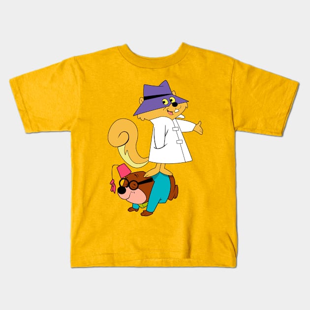 Secret Squirrel and Morocco Mole Kids T-Shirt by LuisP96